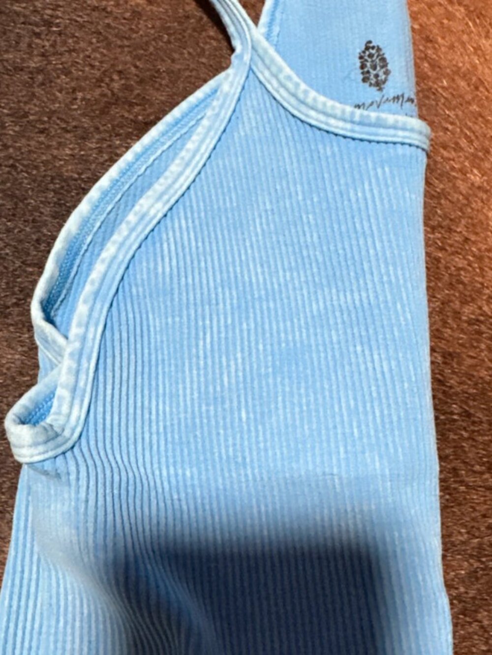 Free People Movement Happiness Runs Crop Tank Top Womens XS / S Washed Blue - Picture 6 of 16